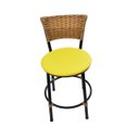 Ver imagem 3 de Kit 2 Banquetas Baixa de Cozinha Encosto Junco