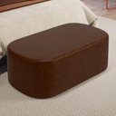 Ver imagem 6 de Kit 02 Puffs Decorativos Orgânicos para Living Quarto 100cm Doha W01 Couríssimo Marrom - Lyam