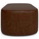 Ver imagem 4 de Kit 02 Puffs Decorativos Orgânicos para Living Quarto 100cm Doha W01 Couríssimo Marrom - Lyam