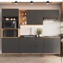 Ver imagem 3 de Conjunto de Cozinha Modulada Completa 5 Peças 280cm Isabelle Delmarco