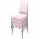 Ver imagem 1 de Kit com 4 Cadeiras Empilháveis Linha Hotel Plus Rosa