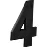 Kit 5 Números Residenciais Para Casa Preto 3d 14cm - 2