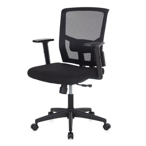 Cadeira Escritório Nr-17 Giratória Blm0226d Blume Tela Mesh Preto Base Rodizio Nylon