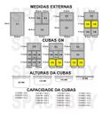 Ver imagem 6 de Conj 18 Cubas Gastronômicas em Policarbonato Gn 1/6x100 Mm 1,5 Litros + 18 Tampas 1/6 em Poli com Fl