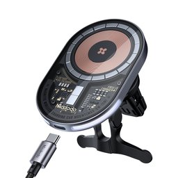 Carregador e Suporte Veicular Wireless 15w Magnetico Indução - 9