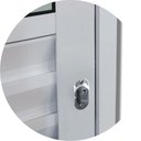 Ver imagem 3 de Porta de Correr Alumínio Branco Parede 1 Folha Vidro Fixo Inteira Maxx - 215x75