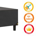 Ver imagem 4 de Cama Box Casal Gazin Molas Ensacadas New York Marrom/Preto