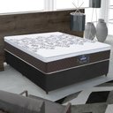 Ver imagem 5 de Cama Box Casal Gazin Molas Ensacadas New York Marrom/Preto