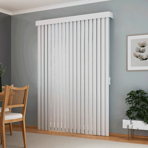 Persiana Vertical em Pvc com Bando Crisdan Largura 2,20 X 1,70 Altura Branco