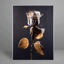 Ver imagem 1 de Quadro Decorativo Flower Rose Gold Paper Relevo