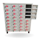 Ver imagem 3 de Armário para Celular 32 Portas Numerado 100x83x28 Cm com Chave