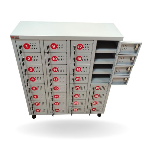 Armário para Celular 32 Portas Numerado 100x83x28 Cm com Chave