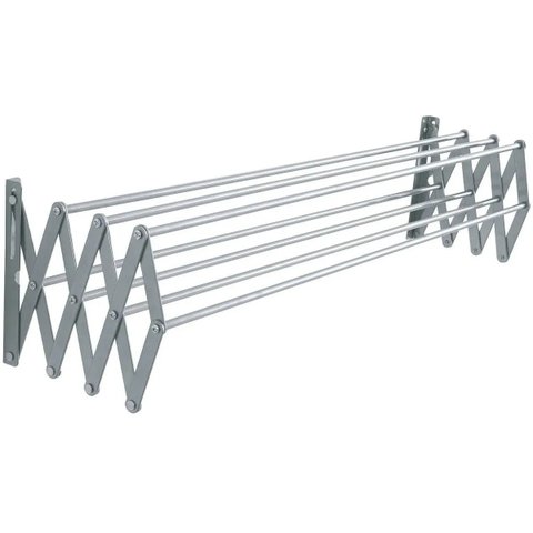 Kit 2 Varal Sanfonado Parede Retrátil Grande 100cm Total 2m