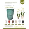 Cachepô Elegance Trapézio 01 (4l) Verde Guatemala Nutriplan - 3