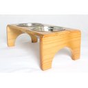 Ver imagem 1 de Comedouro Cães Raças Pequenas e Médias - Hg Madeira