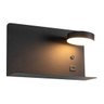 Arandela Aixa Cabeceira LED 8W USB Starlux ZR123 Preto Fosco ST2491 - 7