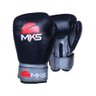 Kit Luva Boxe Prospect Mks Preta/prata Bandagem Preta 14 Oz - 2