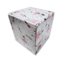 Ver imagem 2 de Mini Puff Banqueta Quadrado Cubo Decorativo Courino e Suede Bailarina Rosa Courino