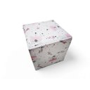 Ver imagem 4 de Mini Puff Banqueta Quadrado Cubo Decorativo Courino e Suede Bailarina Rosa Courino