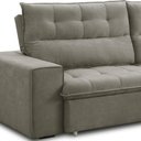 Ver imagem 7 de Sofá Retrátil Reclinável para Sala 3 Lugares 220cm Neruda F04 Veludo Marrom Claro - Lyam Decor