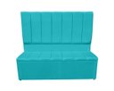 Ver imagem 1 de Kit Cabeceira e Recamier Baú para Cama Box Casal Queen:azul Turquesa