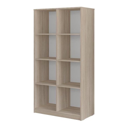 Estante Livreiro Multiuso 8 Nichos Branco Side Caemmun