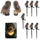Ver imagem 2 de Coruja Luminaria Solar Kit 7 Uni Enfeite Casa Jardim Quintal Iluminacao Decoracao Resistente Luz LED