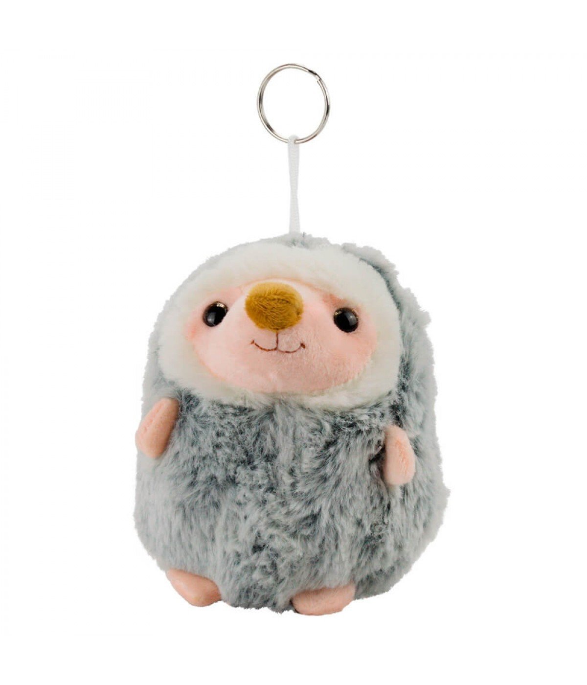 Chaveiro Porco Espinho Cinza 15cm - Pelúcia - 1