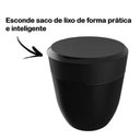 Ver imagem 2 de Lixeira Redonda Crippa com Aro Interno 25l Smart S Preto