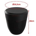 Ver imagem 3 de Lixeira Redonda Crippa com Aro Interno 25l Smart S Preto