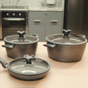 Ver imagem 2 de Caçarola Antiaderente 6,6l a Indução Revestida em Granito Ø28cm