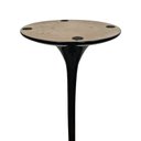 Ver imagem 6 de Mesa Saarinen Bistrô Fórmica Preta 70cm - Base Preta