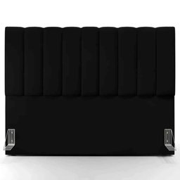 Cabeceira Box Queen Carrara - 160cm JLA Móveis Suede Preto - 1