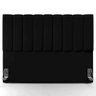 Cabeceira Box Queen Carrara - 160cm JLA Móveis Suede Preto - 1
