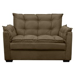 Sofá 2 Lugares Confortável Pequeno 140cm Small Cores Herrero Cor:marrom Claro - 2