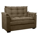 Ver imagem 1 de Sofá 2 Lugares Confortável Pequeno 140cm Small Cores Herrero Cor:marrom Claro