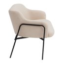 Ver imagem 7 de Sofá Namoradeira 02 Lugares 130cm Jade Base Preto Bouclé Off White - Nexta Casa