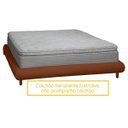 Ver imagem 3 de Base Cama Box Quarto de Casal 153cm Orgânica Napoli Bouclê Terracota