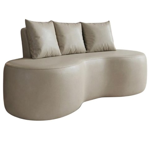 Sofa 2 Lugares Organico Ibiza 160 Cm Corino Cobalto Vazzano
