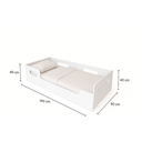 Ver imagem 3 de Cama Montessoriana Solteiro Princesa Menino/menina com Travesseiro e Colchão D23 Black