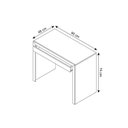 Ver imagem 3 de Mesa de Computador ME4107 c/ 1 Gaveta Branco - Tecno Mobili