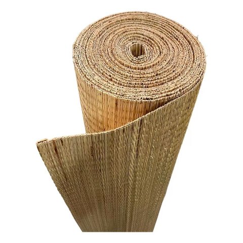 Rolo de Esteira de Palha Junco Decoração 1mt X 12mt