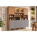 Ver imagem 1 de Cozinha Compacta Diamante 8 Portas 2 Gav Cinamomo/Platin MGM