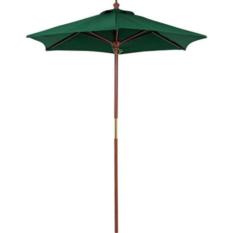 Ombrelone Tramontina Em Madeira E Poliéster Verde Sem Base 1,8 M Tramontina