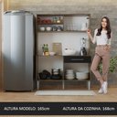 Ver imagem 6 de Armário de Cozinha Compacta 120cm Rustic/Preto Life Madesa