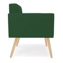 Ver imagem 4 de Poltrona Elisa Veludo Verde Pés Palito Natural - D’Rossi