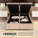 Ver imagem 6 de Cama Box com Baú Queen 1,58m Prince Suede Bege