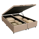 Ver imagem 1 de Cama Box com Baú Queen 1,58m Prince Suede Bege