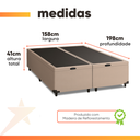 Ver imagem 3 de Cama Box com Baú Queen 1,58m Prince Suede Bege