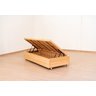 Cama Box Baú Rústica Solteiro Serenelife - Natural - 4